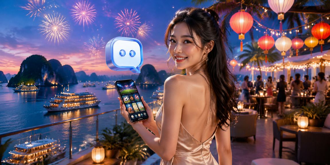 Người dùng chơi casino di động tại Hạ Long