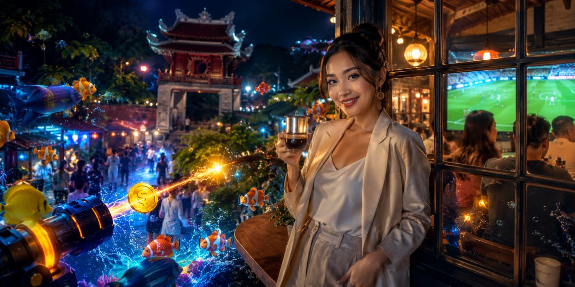 Màn hình bắn cá trực tuyến phong cách Hà Nội